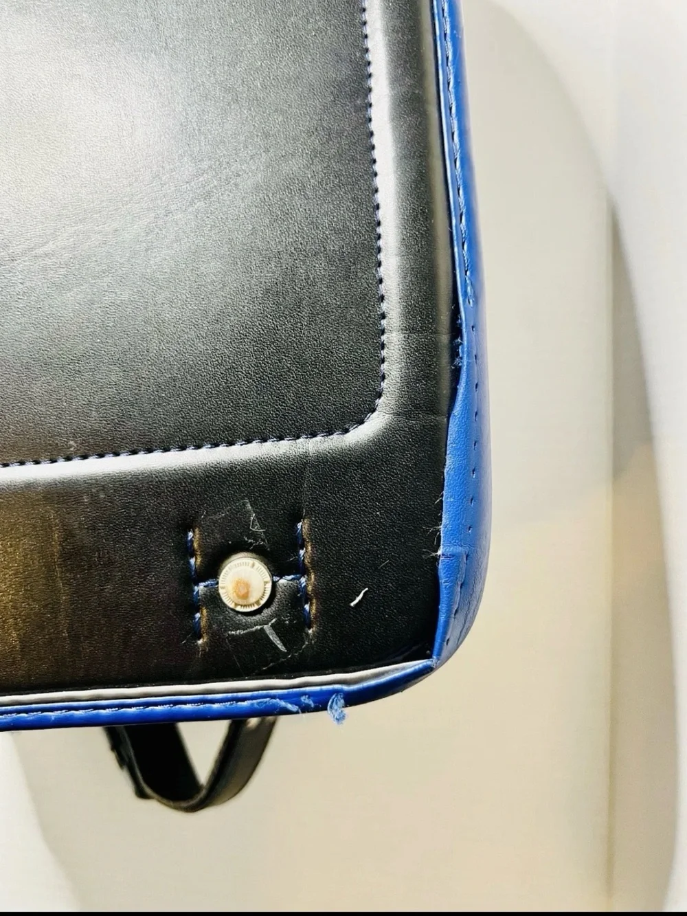 Japanese School Bag Blue/Black/white Backpack Japanese School ( Randoseru Style)